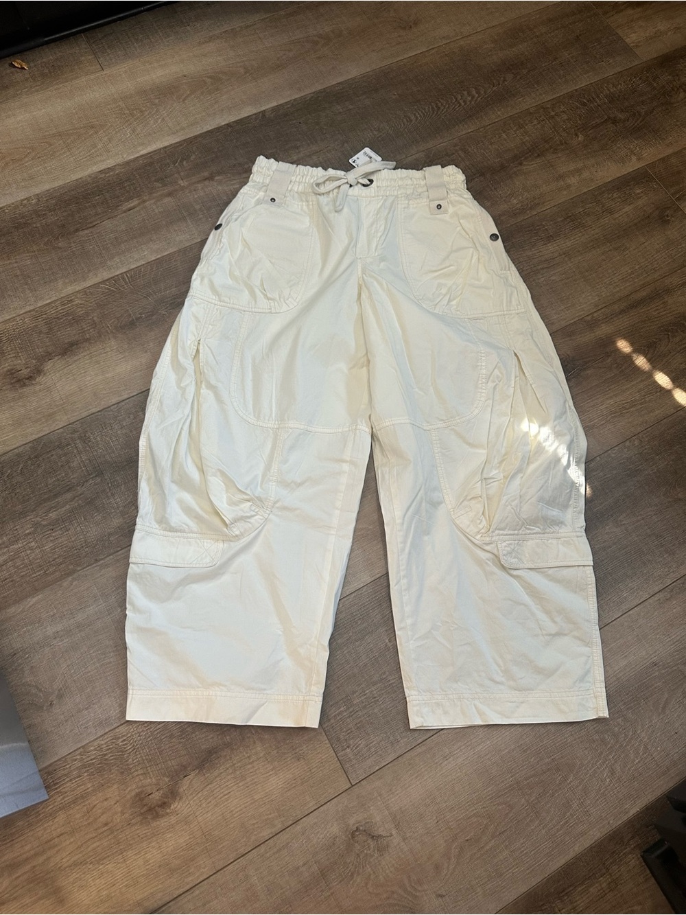 Women's Free People wide leg Pants with Drawstring Waist